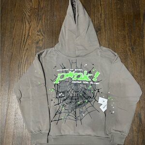 Grey Sp5der Hoodie